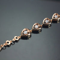 Crystal Teardrop Link Bracelet