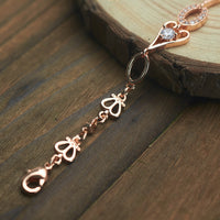 Crystal Heart & Oval Link Bracelet
