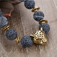 Black Agate Beaded Bracelet