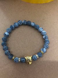 Black Agate Beaded Bracelet