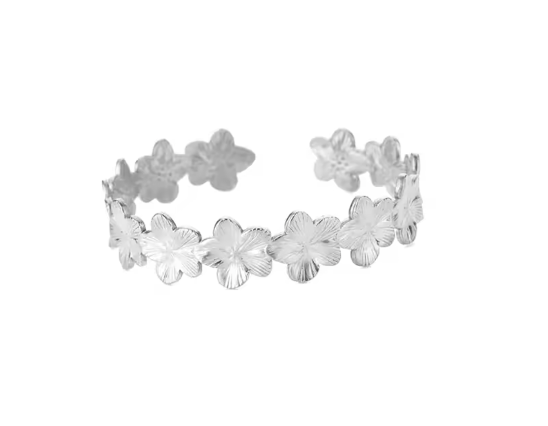 Blossom Flower Cuff Bracelet