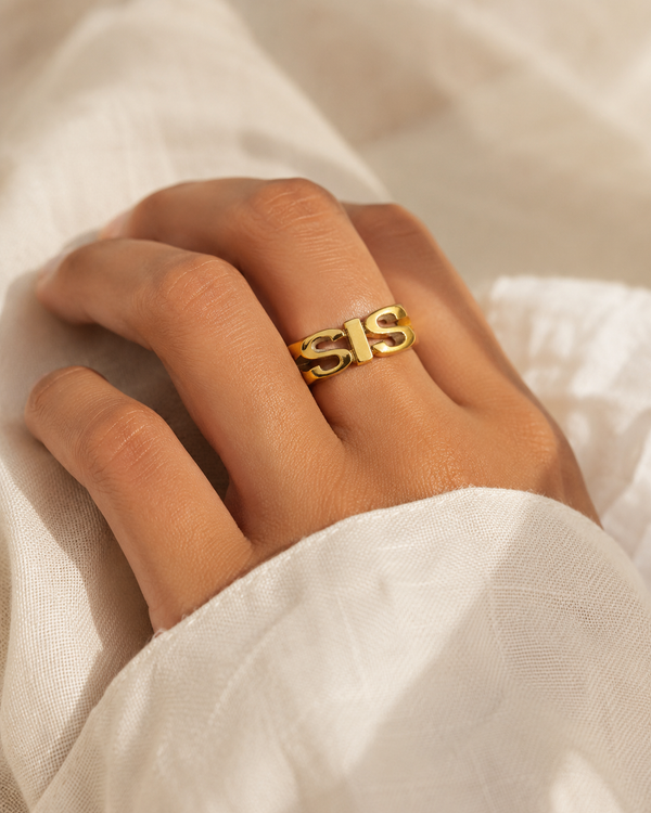 Bague Lettres Famille