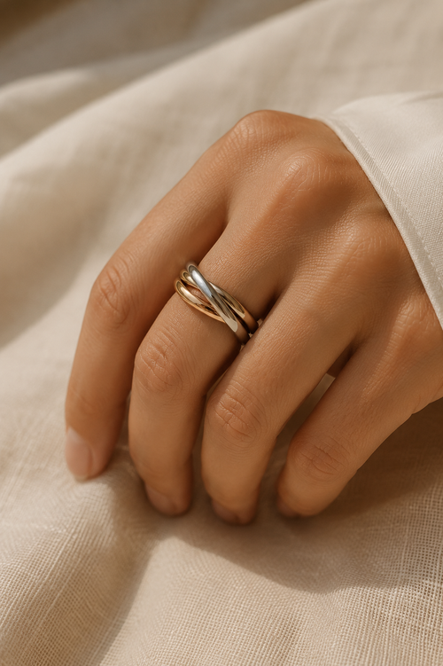 Bague Triple Entrelacée