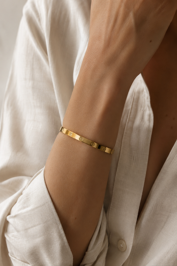 Bracelet Manchette Croisé