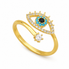 Evil Eye Crystal Ring