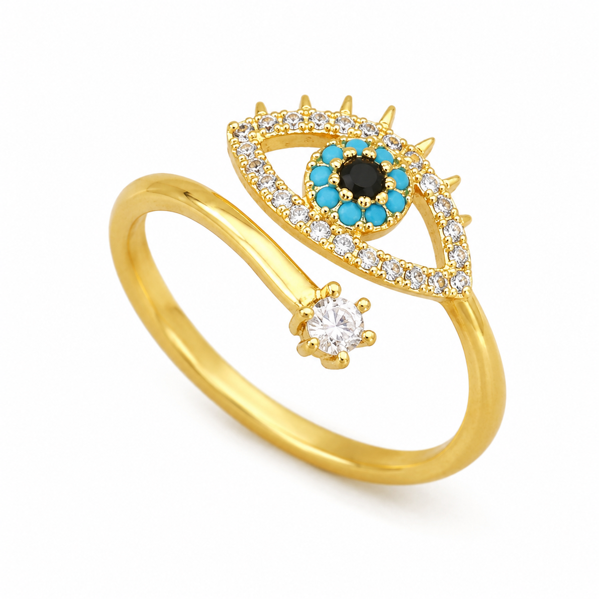 Evil Eye Crystal Ring