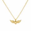 Heart Wings Pendant Necklace