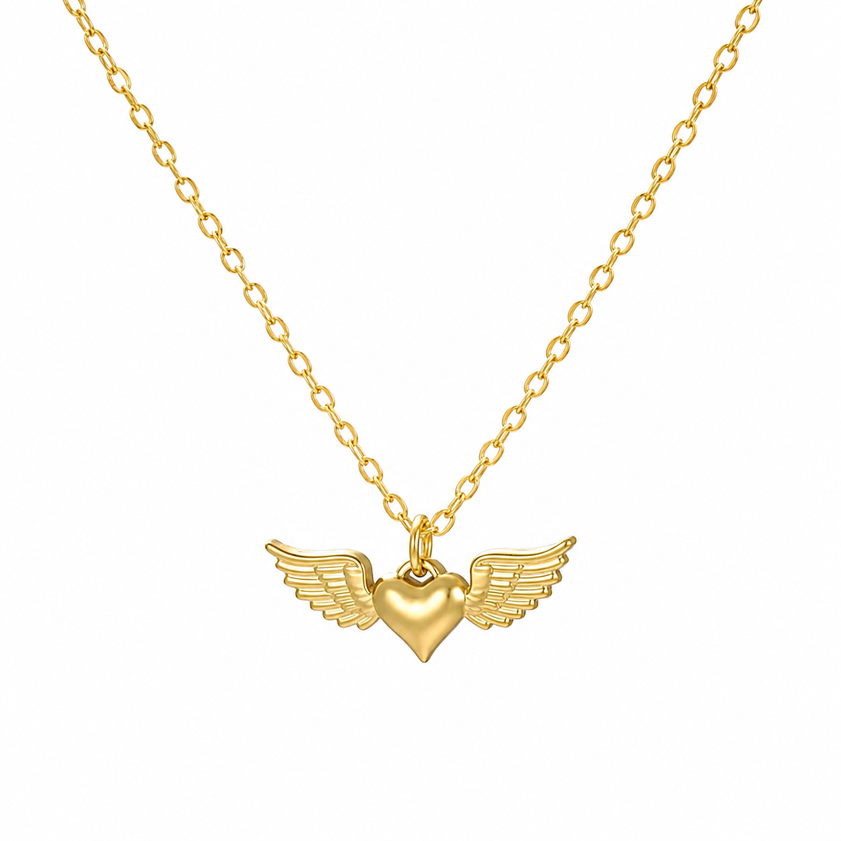 Heart Wings Pendant Necklace