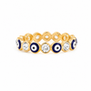 Evil Eye Twisted Ring