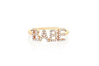Sparkling Letter Ring