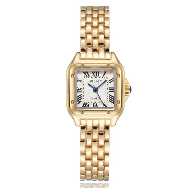 Montre carrée strass acier inoxydable Svea