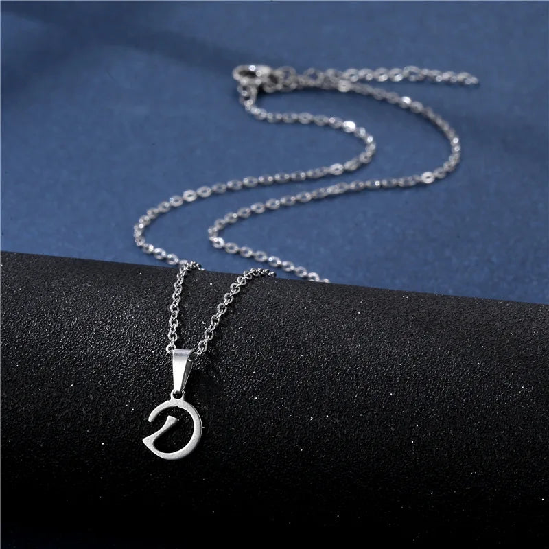 Initial Letter Pendant Necklace