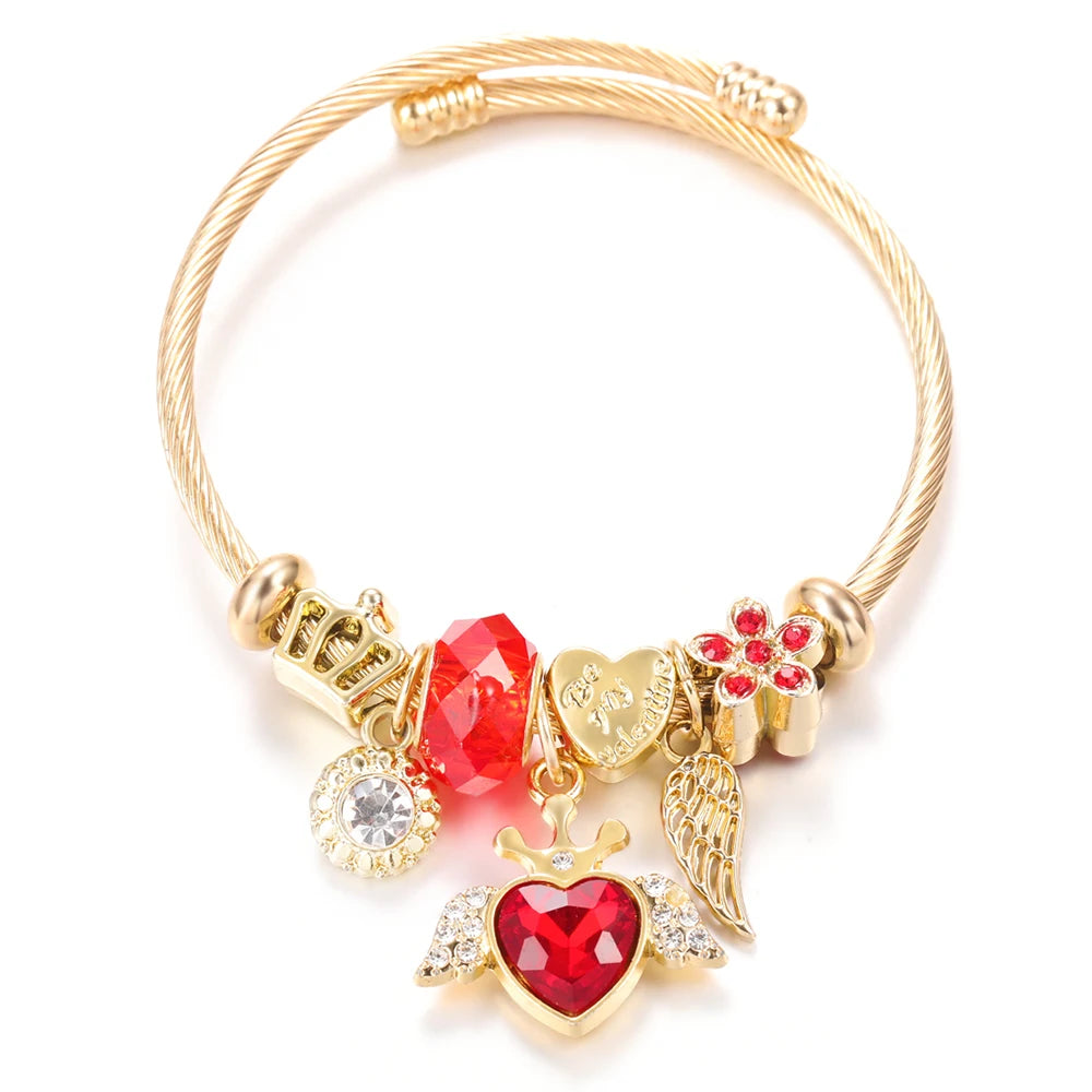 Charm Beaded Bangle