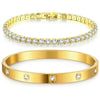 Crystal Tennis Bracelet Set