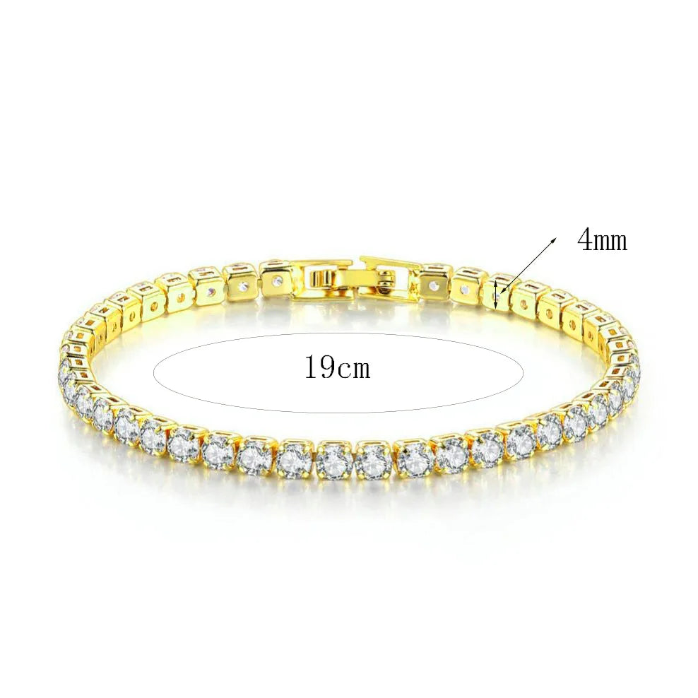 Crystal Tennis Bracelet Set