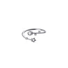 Crystal Star Silver Ring