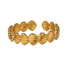 Bracelet manchette éventail coquillage