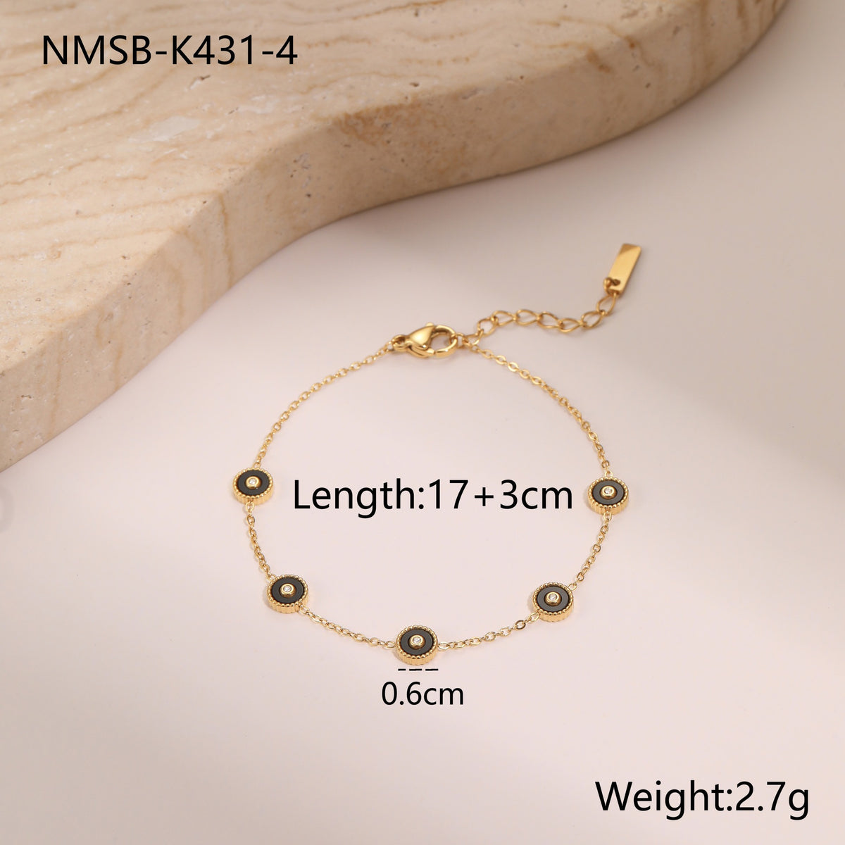 Mother of Pearl Geometric Bracelet