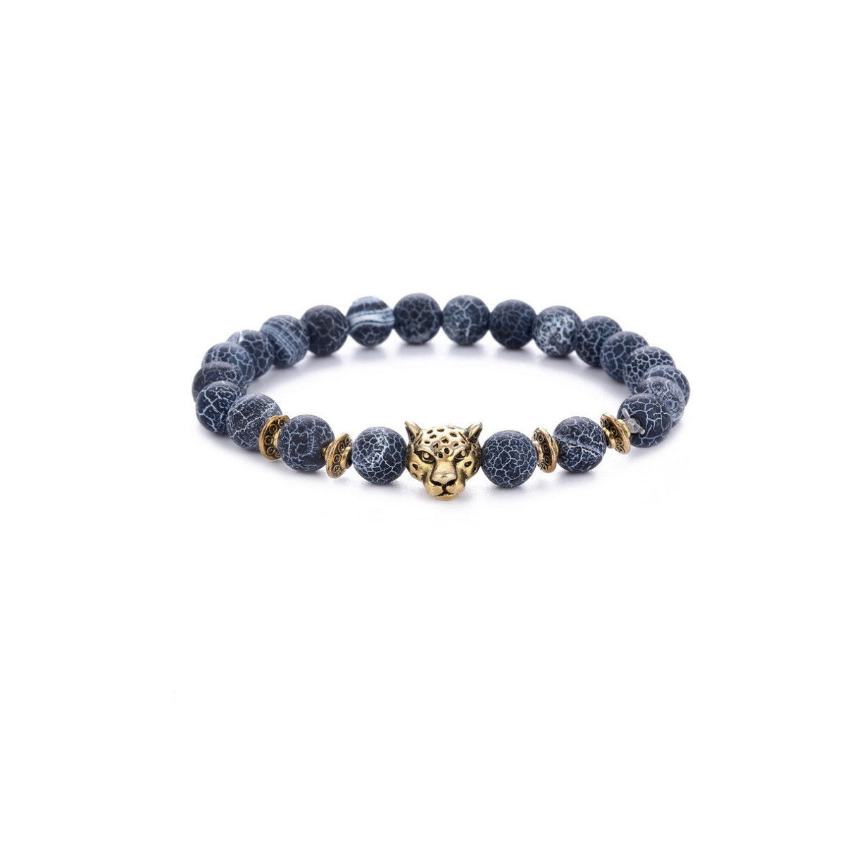 Black Agate Beaded Bracelet