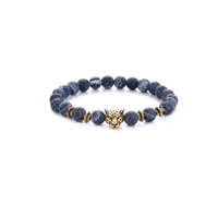 Black Agate Beaded Bracelet