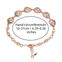 Crystal Teardrop Link Bracelet