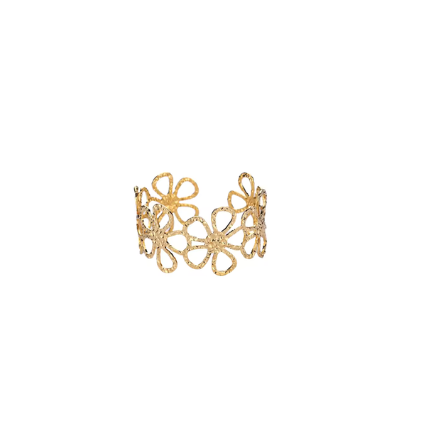 Daisy Openwork Cuff Bracelet