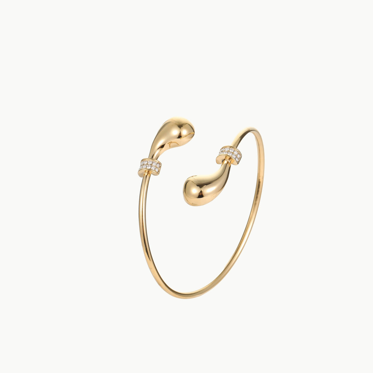 Sculpted Gold Cuff Bracelet