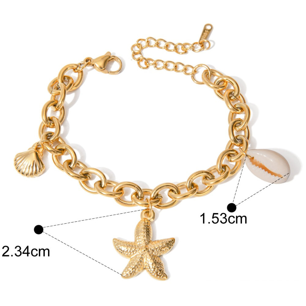 Starfish & Pearl Bracelet