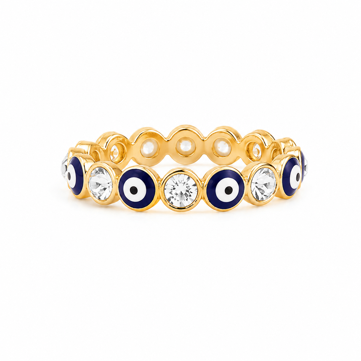 Evil Eye Twisted Ring