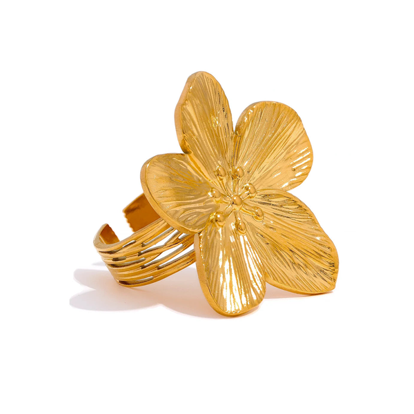 Gold Flower Ring