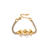 Golden Petal Chain Bracelet