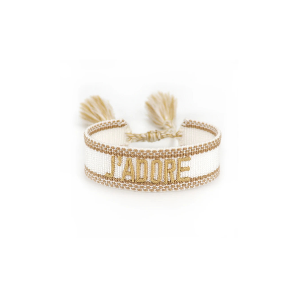 J'Adore Crystal Woven Bracelet