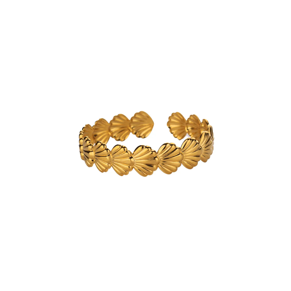 Seashell Fan Cuff Bracelet