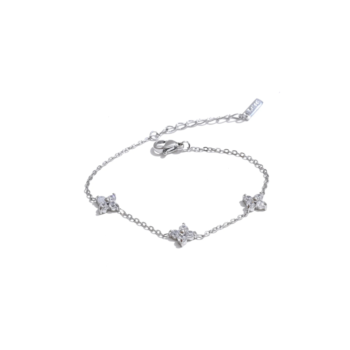 Zirconia Flower Bracelet